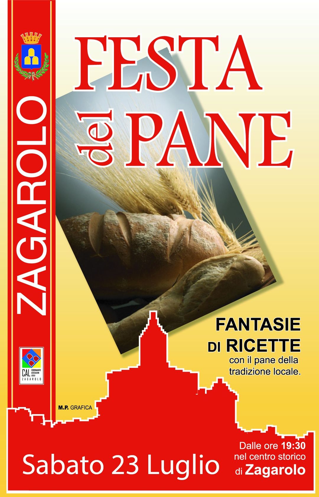 “Zagarolo, i colori dell’estate” – “Festa del Pane” – sabato 23 luglio dalle ore 19.30, centro storico