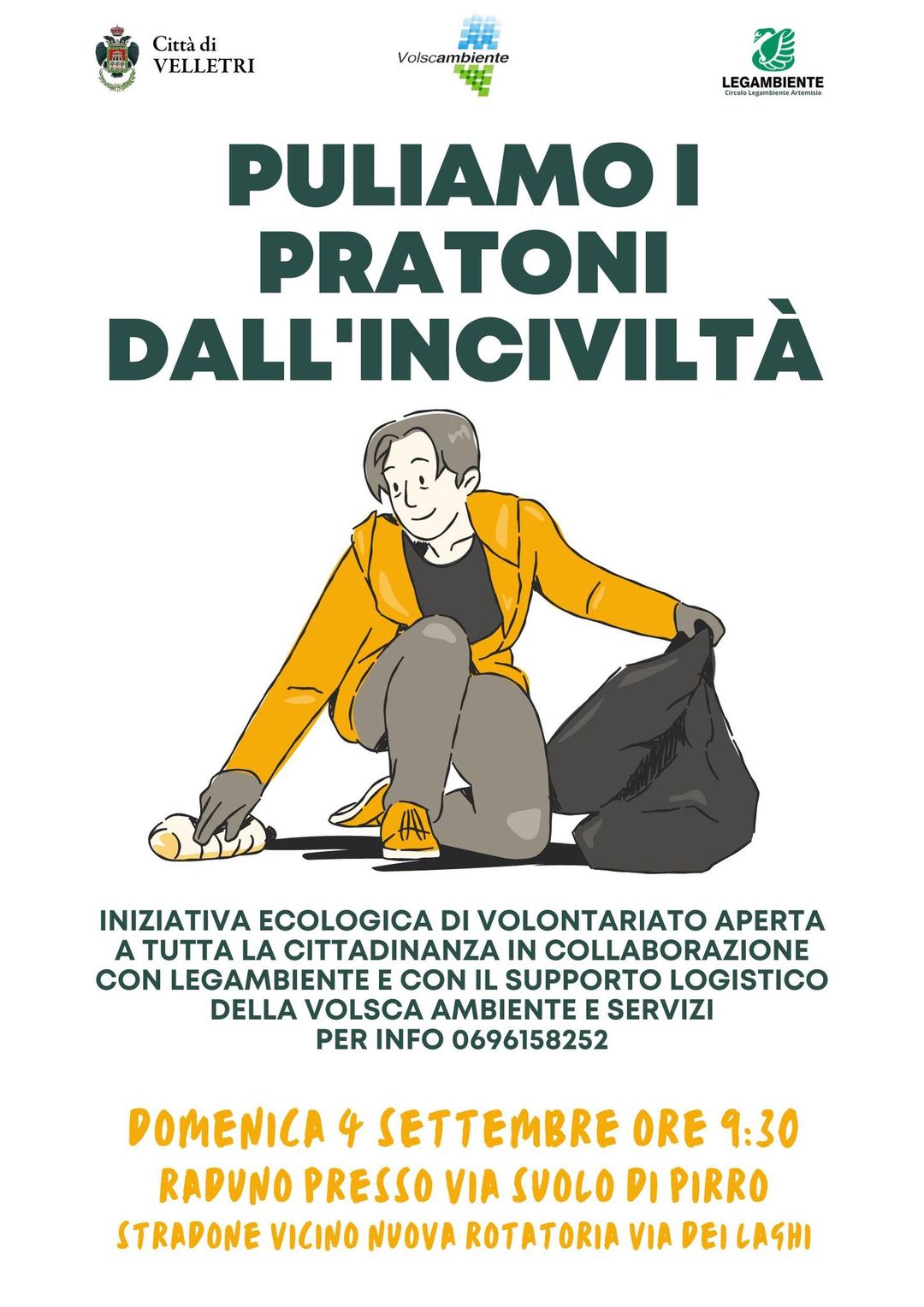 Velletri, “puliamo i pratoni dall’inciviltà”: un progetto contro l’abbandono dei rifiuti in uno dei luoghi più suggestivi del territorio