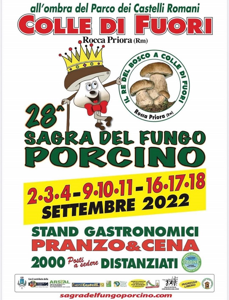 Rocca Priora, Colle Fuori, Sagra del Fungo Porcino 2022