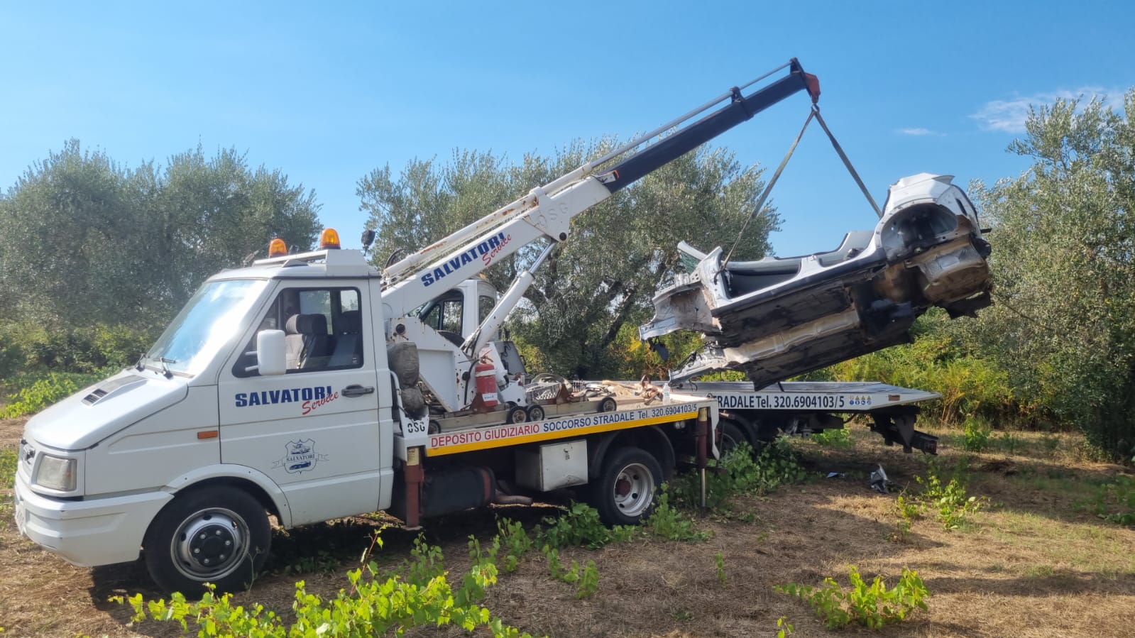 Velletri, rinvenute carcasse di automobili in un campo seminascosto dalla vegetazione