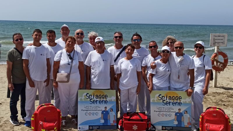 Anzio, continuano le tappe del Tour “Spiagge Serene” con gli infermieri e gli operatori sanitari della ASL Roma 6 . Oggi in spiaggia al Lido dei Pini