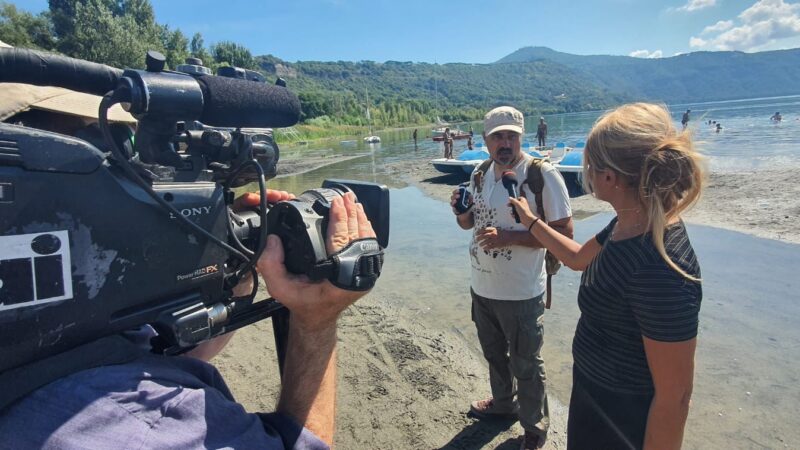 Albano, il contributo dell’associazione “Salute Ambiente” al servizio di UnoMattina sulla crisi idrica dei laghi