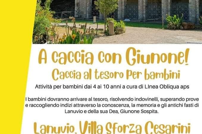 Lanuvio: I bambini “A caccia con Giunone” a Villa Sforza Cesarini