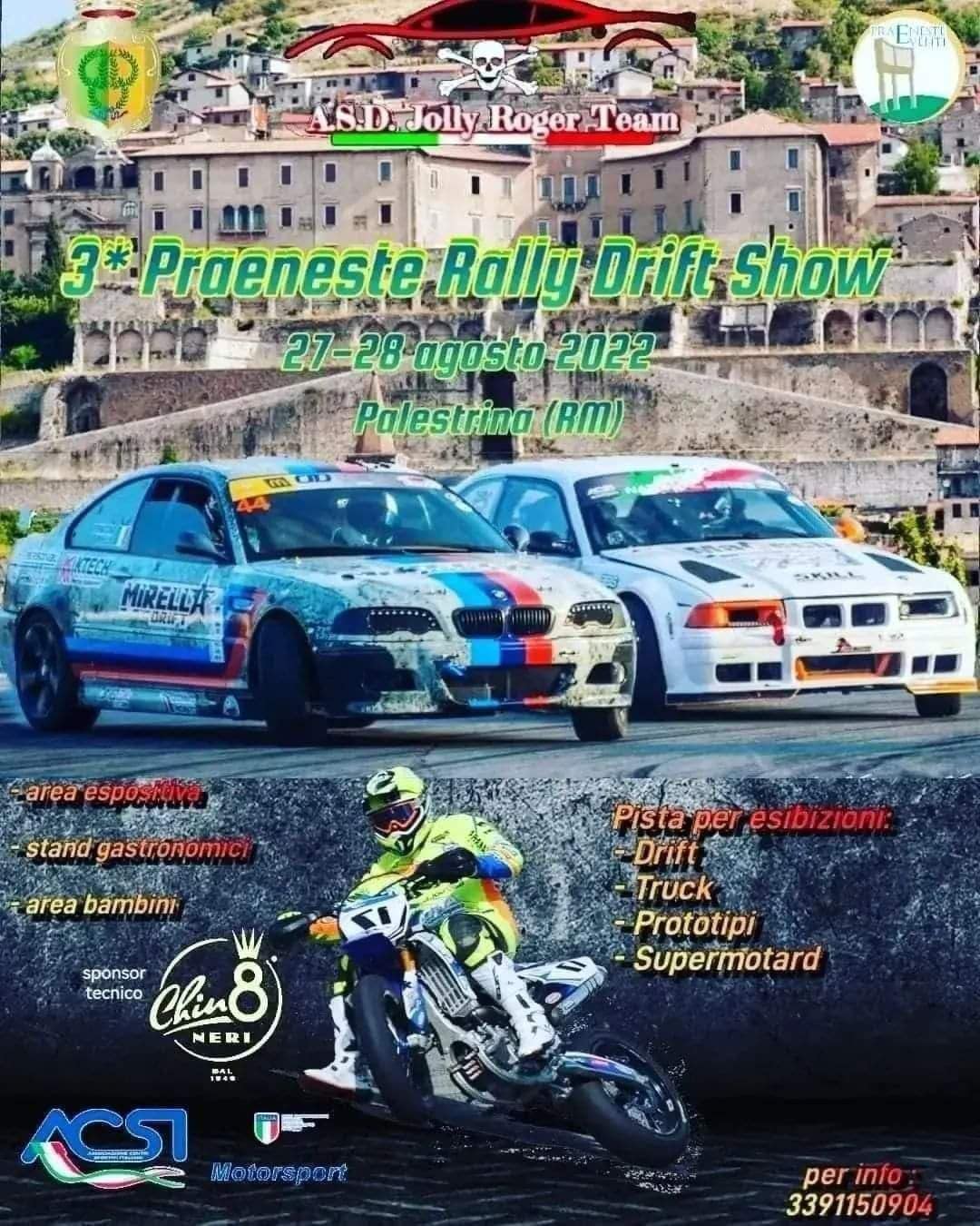 Palestrina: Arriva la terza edizione del Praeneste Rally Drift Show