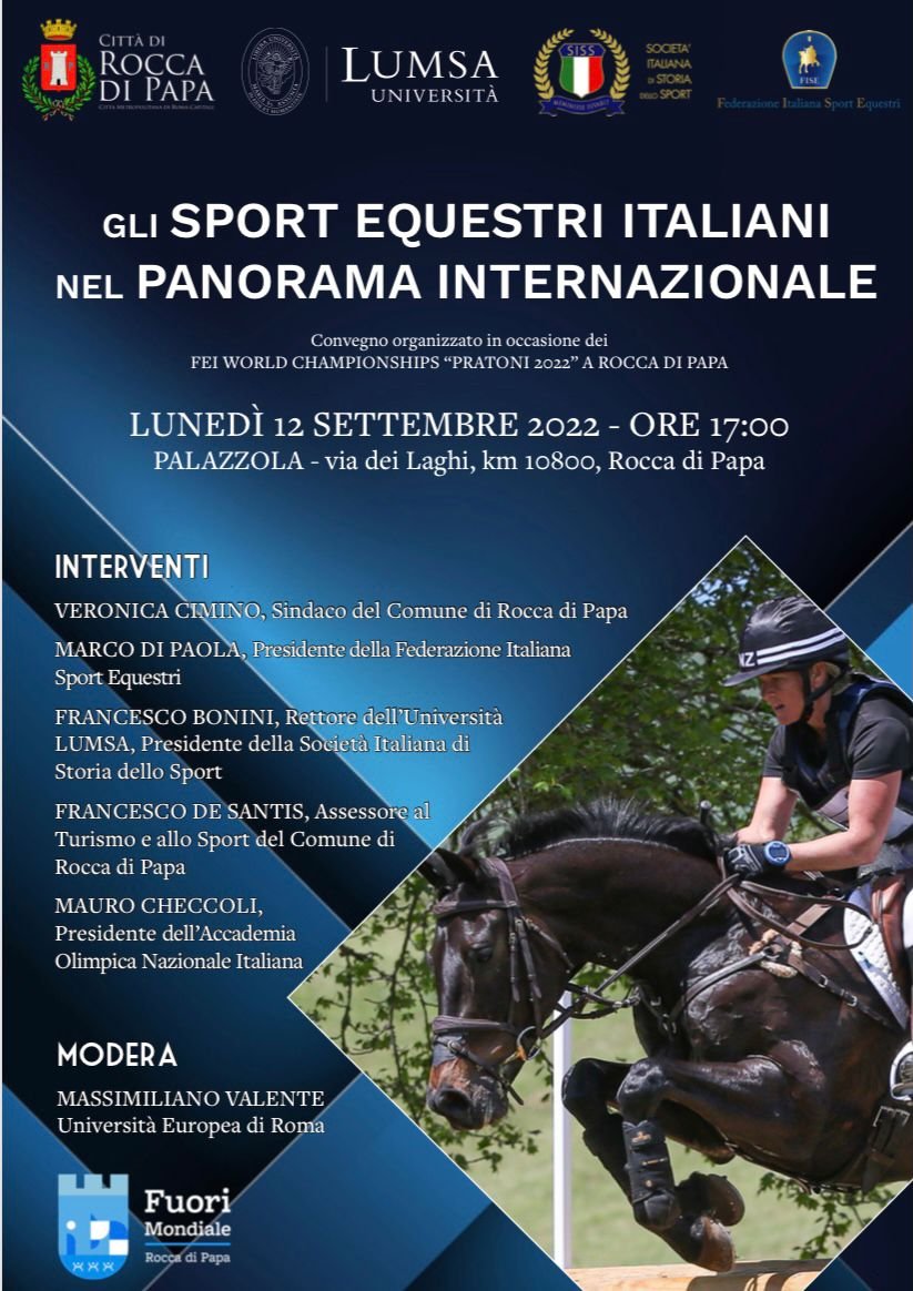 Rocca di Papa, il 12 settembre il secondo convegno sugli sport equestri nel panorama internazionale