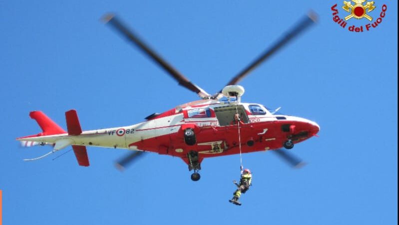 Carpineto Romano, uomo disperso sulle montagne del Semprevisa recuperato dai Vigili del fuoco