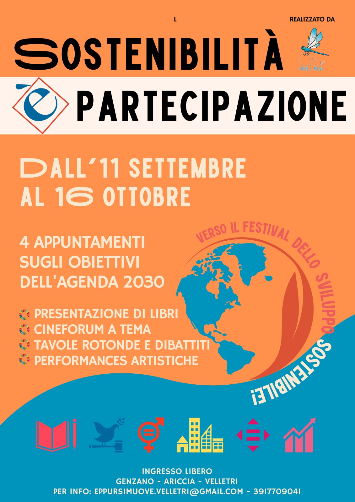 Castelli Romani, arriva il festival dello sviluppo sostenibile. Primo appuntamento domenica 11 settembre.