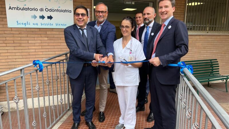 Albano: Inaugurazione ambulatorio odontoiatrico dell’Ospedale Regina Apostolorum. Presente l’assessore regionale D’Amato