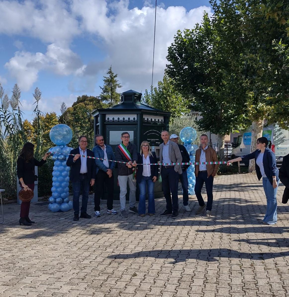 Colonna, inaugurato oggi il nuovo distributore di acqua potabile in Via della Circonvallazione