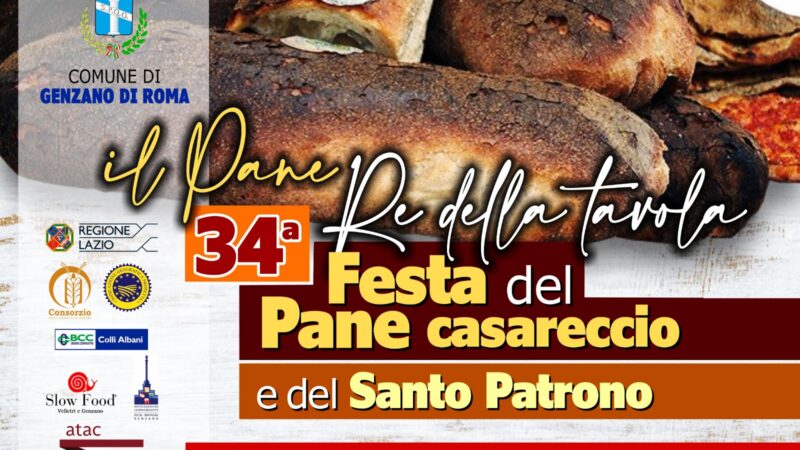 Genzano: In arrivo la 34^ edizione della Festa del pane casareccio e del Santo Patrono