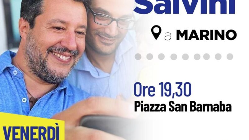 Marino, Matteo Salvini in visita il 9 settembre in vista delle elezioni