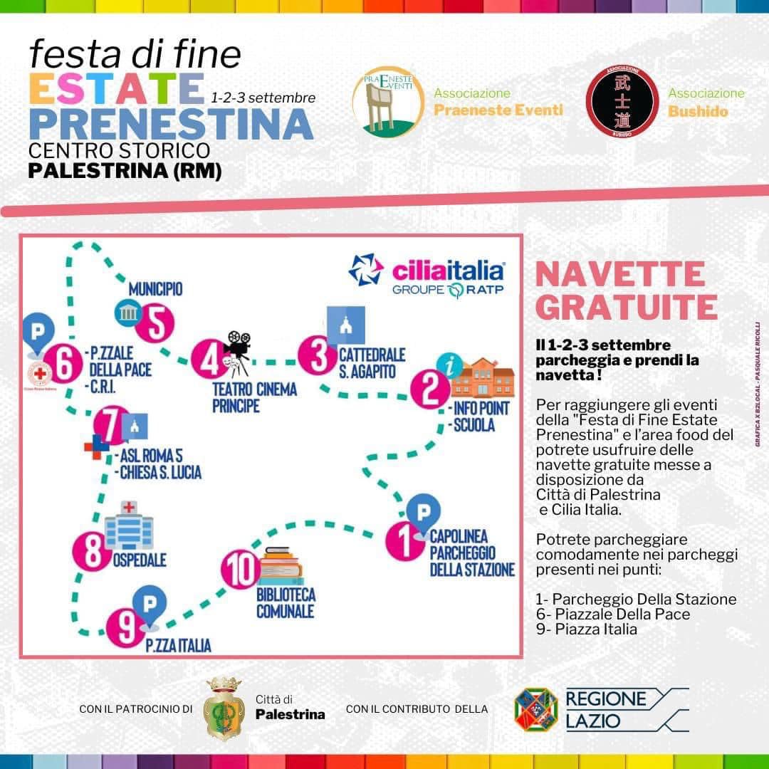 Palestrina: 1, 2 e 3 settembre Festa di fine estate Prenestina