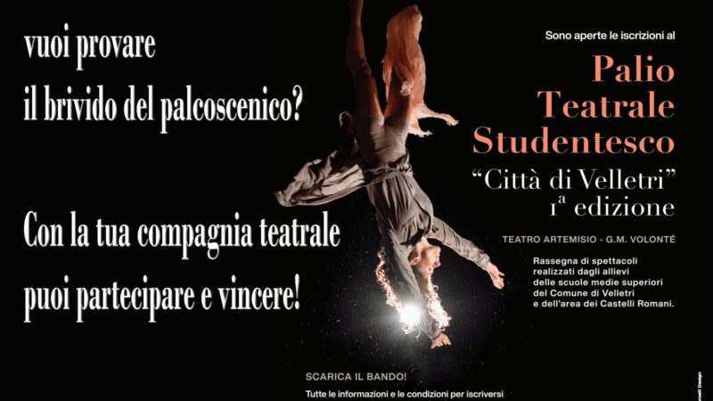 Velletri: Prima edizione del Palio Teatrale Studentesco Città di Velletri