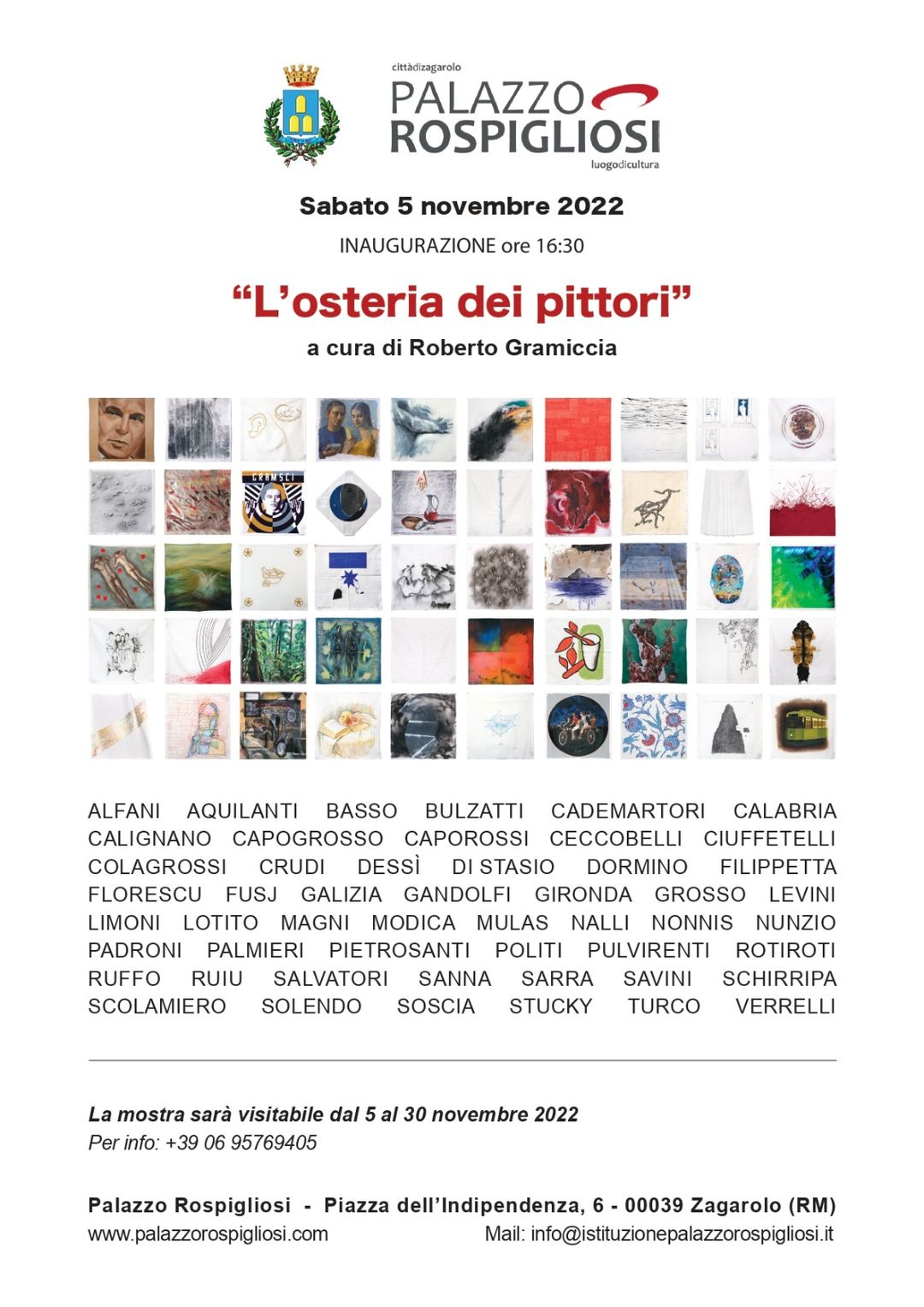 Zagarolo, mostra d’arte visiva “L’OSTERIA DEI PITTORI”