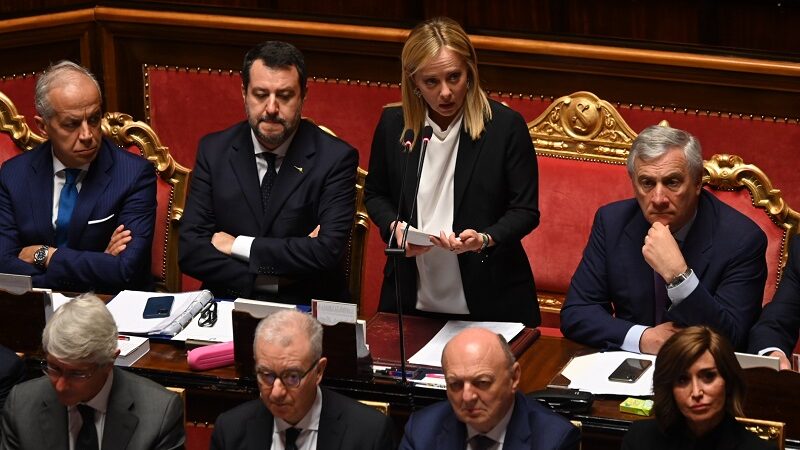 Dall’Italia – Giorgia Meloni ottiene la fiducia del Senato