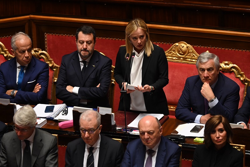 Dall’Italia – Giorgia Meloni ottiene la fiducia del Senato