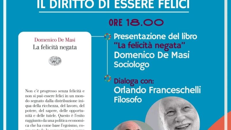 Velletri, Domenico De Masi al “Crea” per parlare di sostenibilità