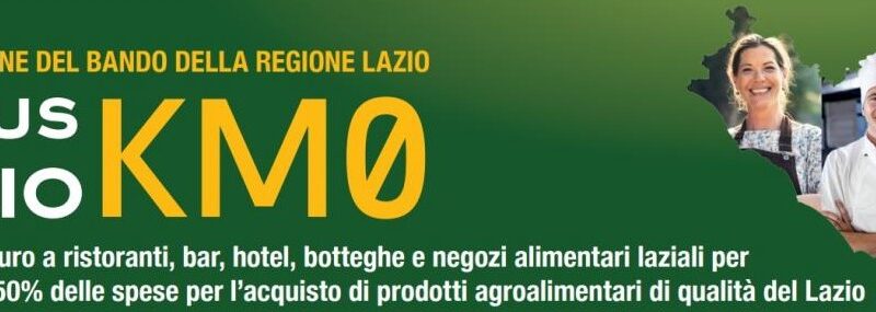 Regione Lazio – Bonus Lazio km 0