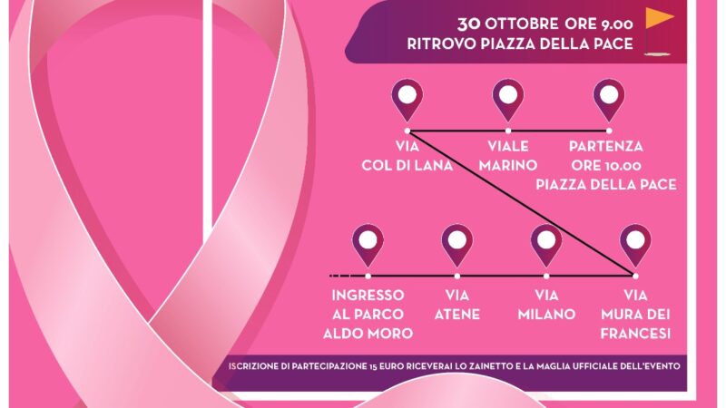 Ciampino: Una passeggiata “in rosa” per la lotta ai tumori al seno