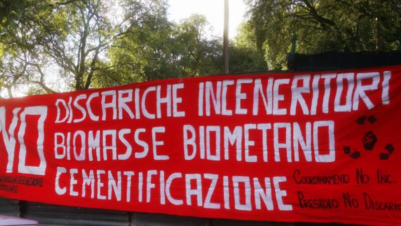 Albano: ieri pomeriggio partecipata assemblea davanti alla discarica organizzata dai No Inc.