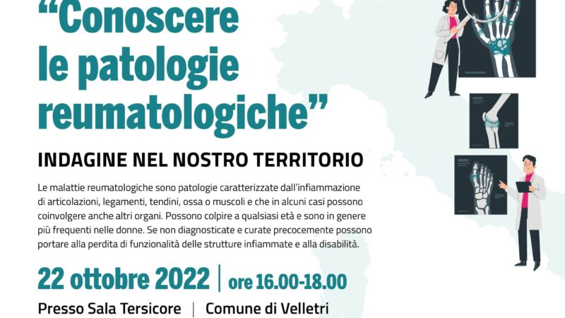 Velletri, Convegno sulle patologie reumatologiche svolto il 22 ottobre 2022