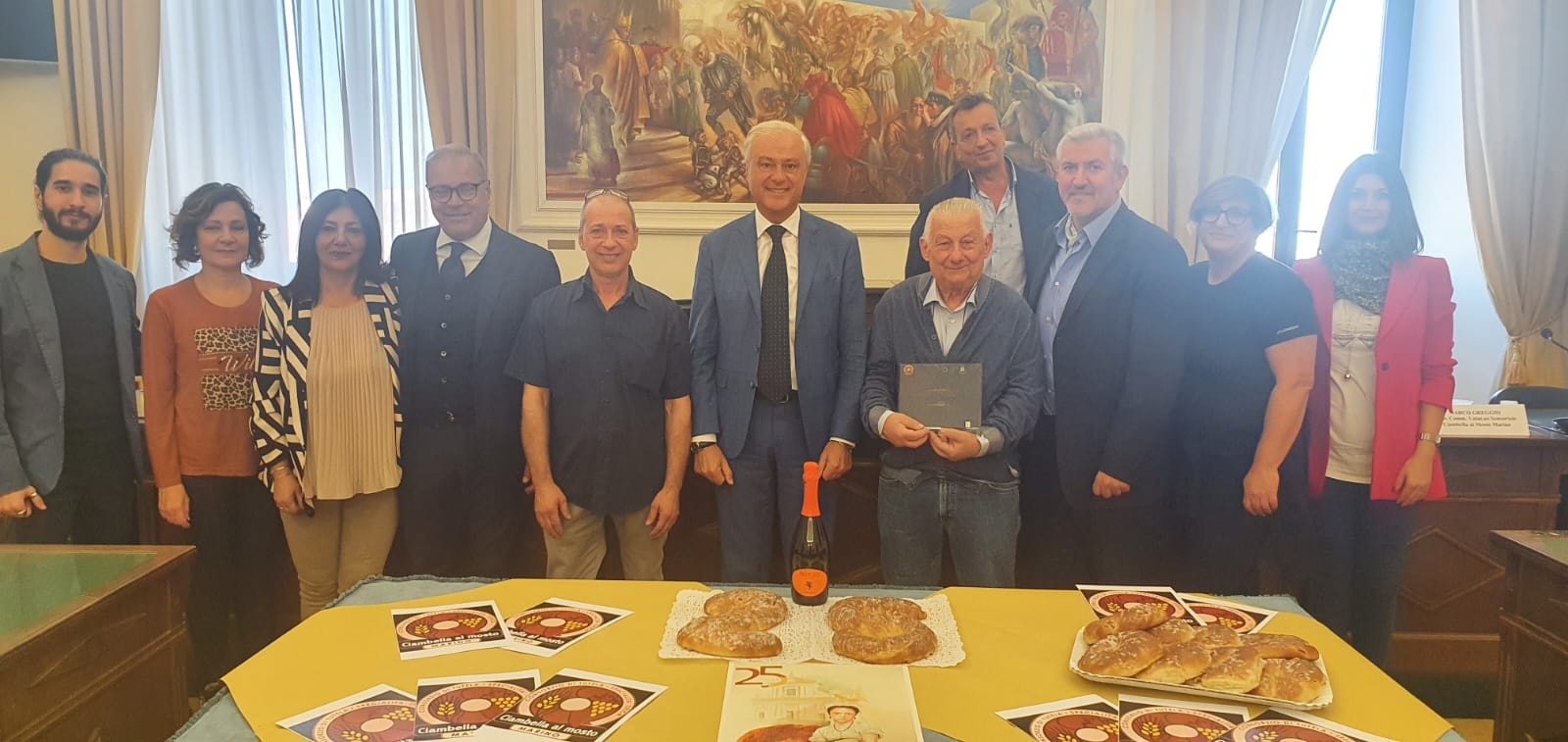 Marino: La presentazione della 25^ Sagra della ciambella al mosto