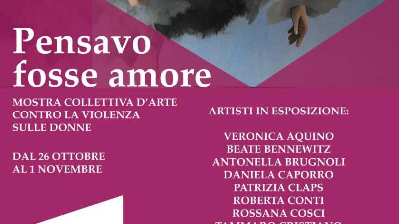 Ariccia, cultura, apre la collettiva d’arte contro la violenza sulle donne