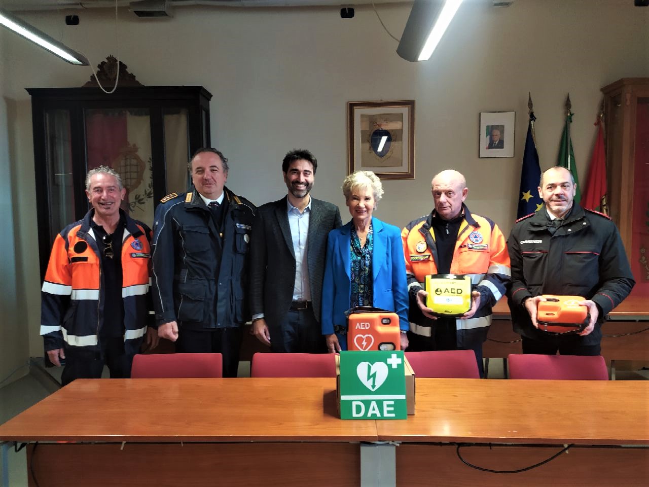 Grottaferrata – Consegnati tre defibrillatori a Polizia Locale, Protezione Civile e Carabinieri