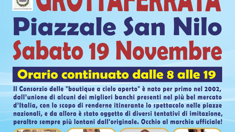 Gli Ambulanti di Forte dei Marmi a Grottaferrata sabato 19 novembre