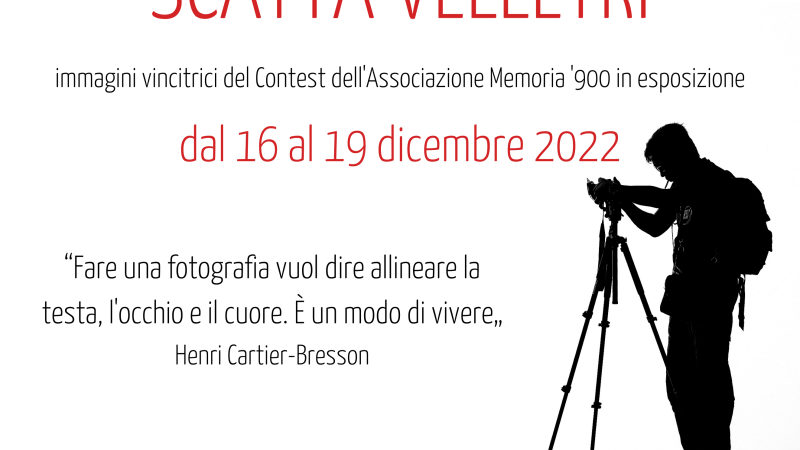 “Scatta Velletri”: dal 16 al 19 dicembre in Mostra le foto vincitrici del Contest di Memoria ‘900