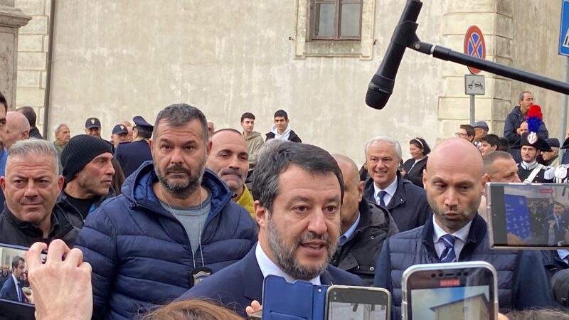 Ariccia: La riapertura del ponte alla presenza di Matteo Salvini