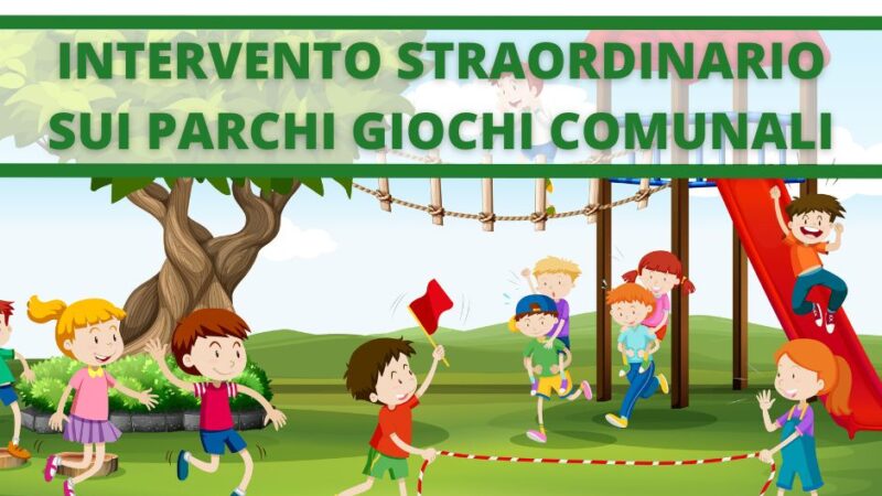 Monte Compatri, intervento straordinario sui parchi giochi comunali