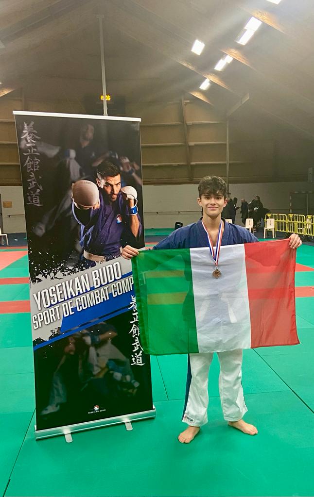 Ariccia – L’ariccino Federico Nardini dello Zanshin Dojo Campione Europeo nella categoria U16 di Yoseikan Budo