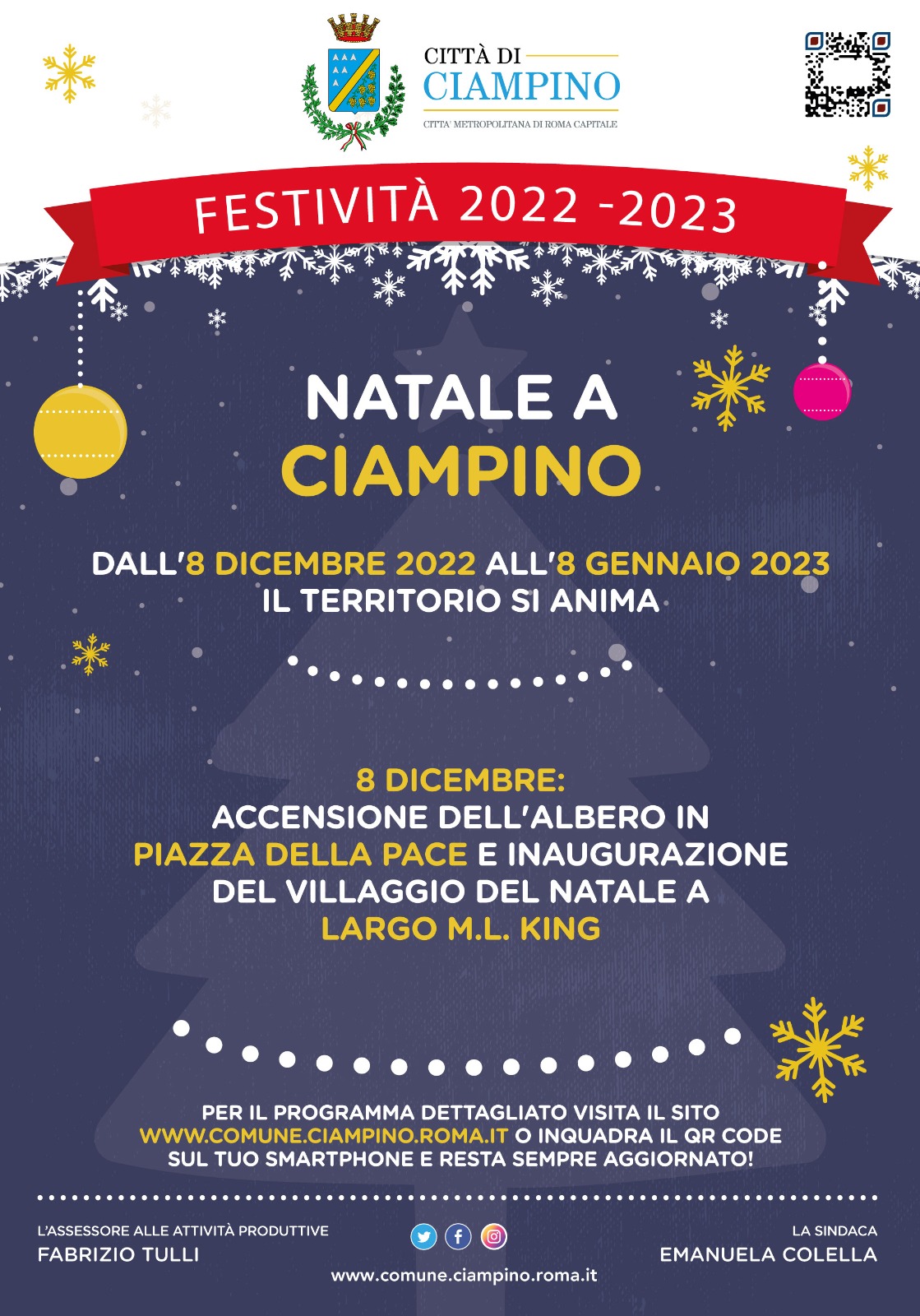 Ciampino – Natale, il calendario degli eventi in Città