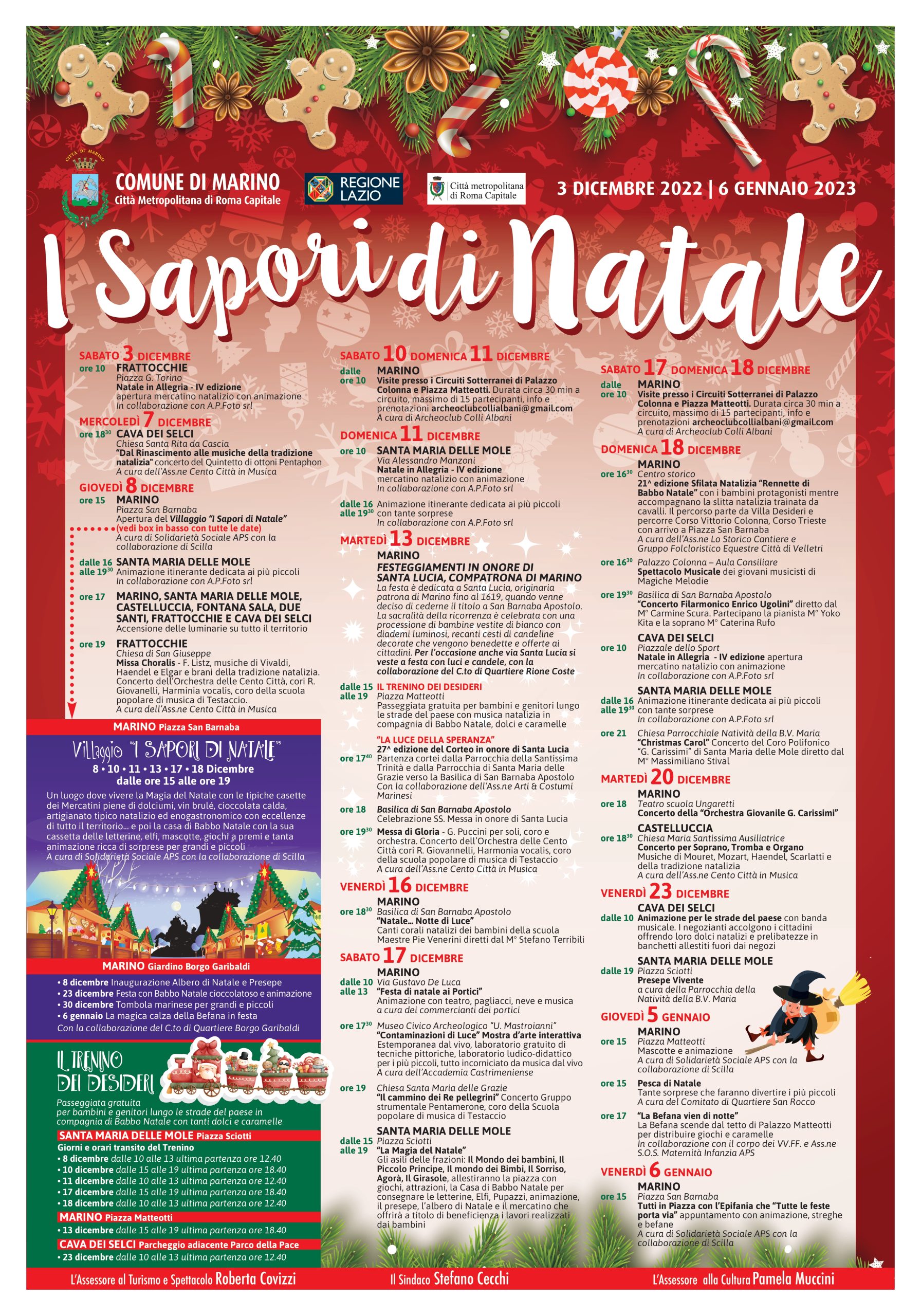 Marino – “I Sapori del Natale”: Programma delle iniziative