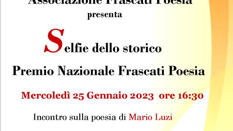 Frascati – Poesia: incontro sulla poesia di Mario Luz