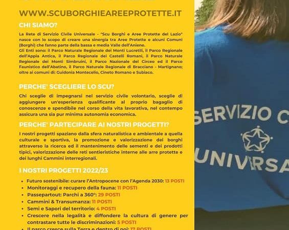 Servizio Civile Universale: attivati i bandi 2023