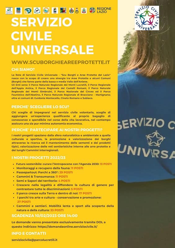 Servizio Civile Universale: attivati i bandi 2023