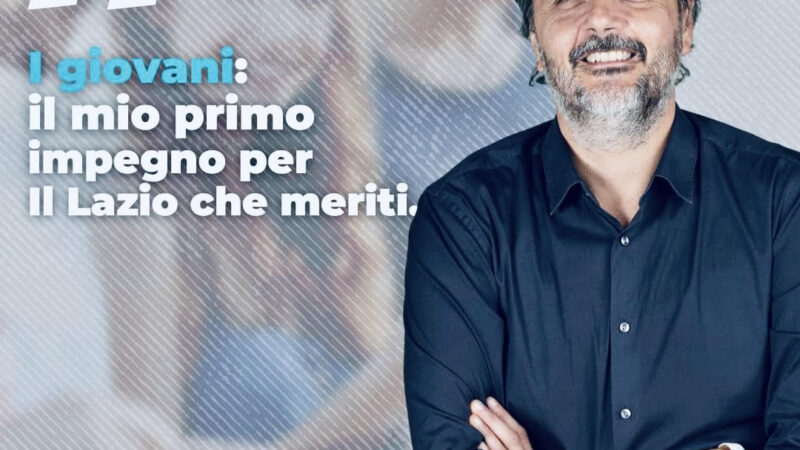 Regionali Lazio: Andreassi (IV),”il mio primo impegno sarà lavorare per rendere i giovani cittadini a pieno titolo”