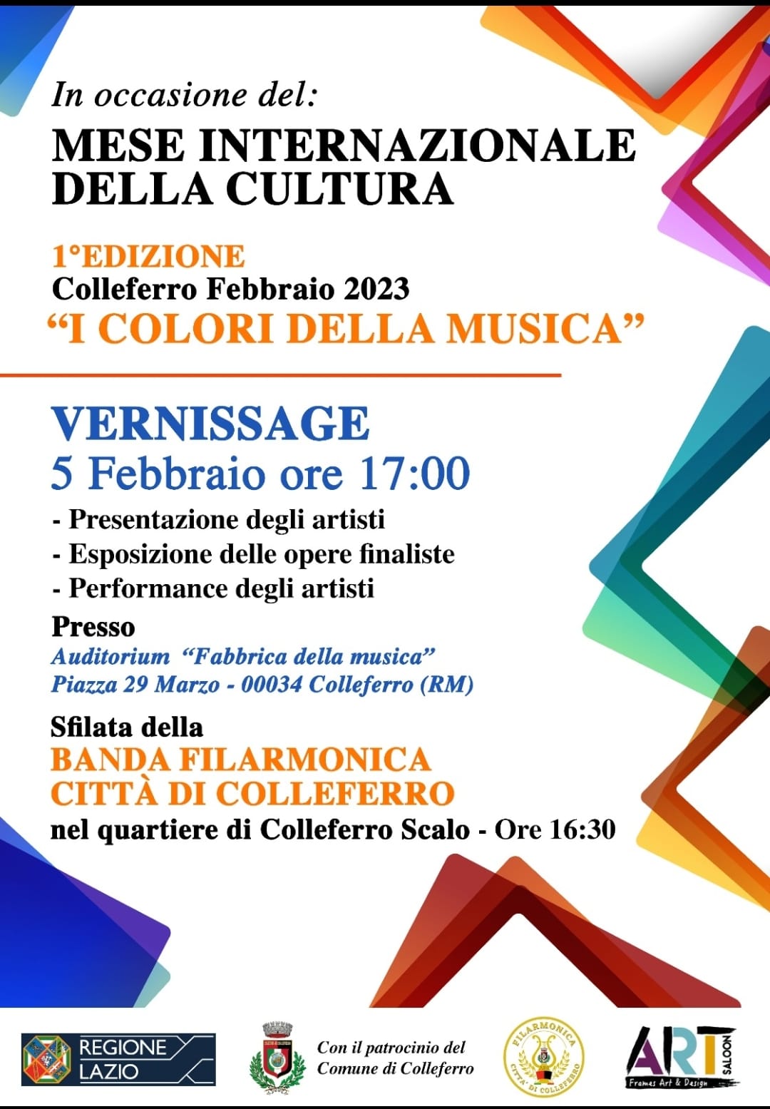 Colleferro , in arrivo “I Colori della Musica” con la prima edizione del Mese Internazionale della Cultura￼