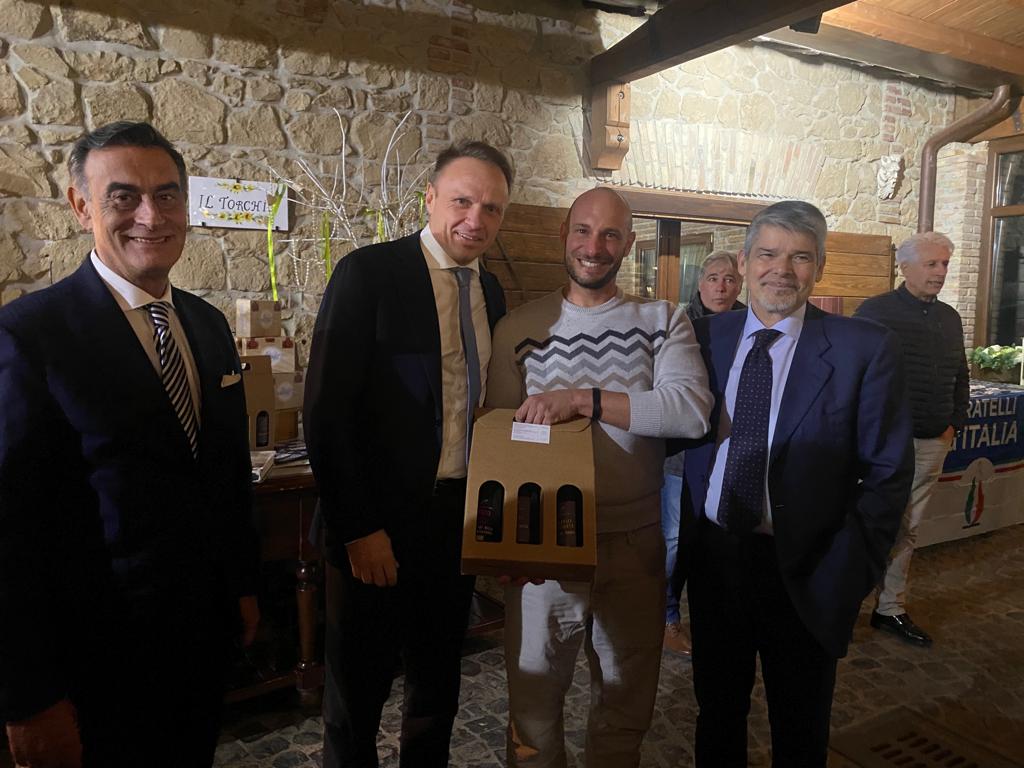 Ariccia, il ministro dell’Agricoltura e della Sovranità Alimentare Lollobrigida in visita all’agriturismo “Il Borgo”