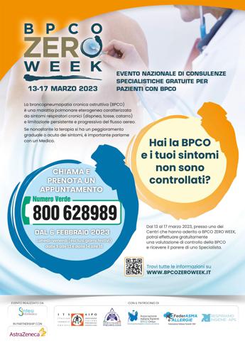 Al via la prima edizione di BCO ZERO WEEK: attivo il numero verde per prenotare Consulenze gratuite in 40 centri specialistici