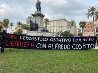 Anarchici, attivisti davanti Cassazione: “Se Cospito muore sarà l’inferno”