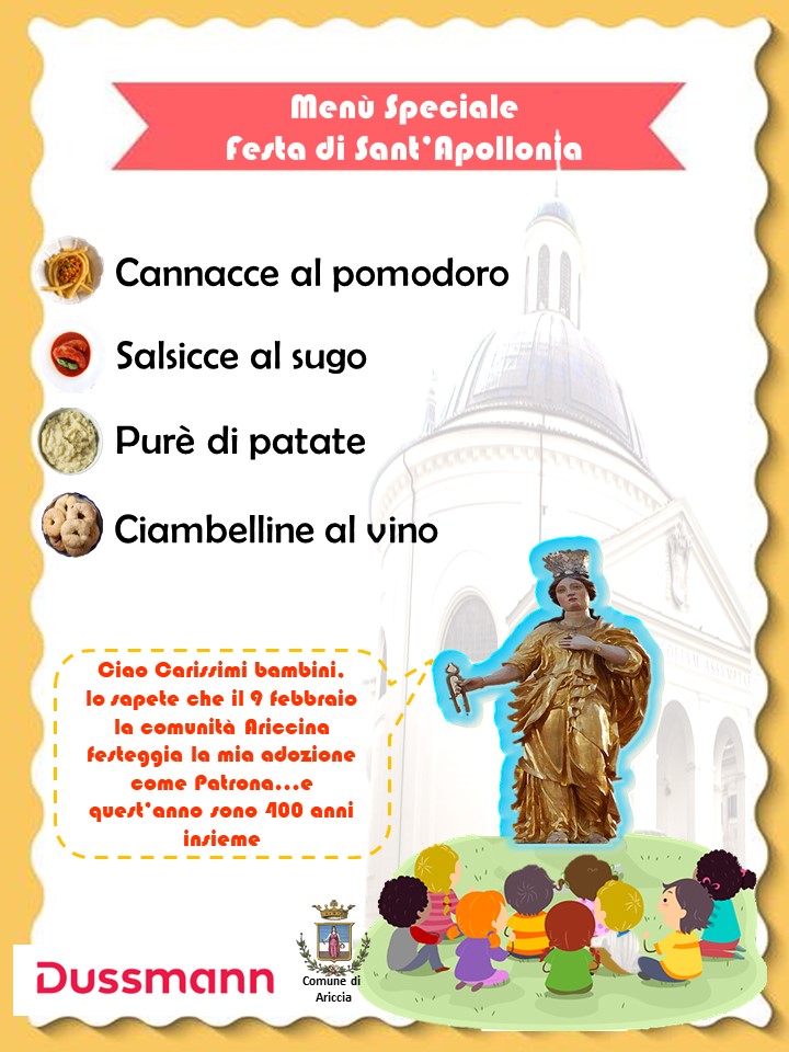 Ariccia – Falcone: “Anche i nostri bimbi festeggiano Sant’Apollonia”