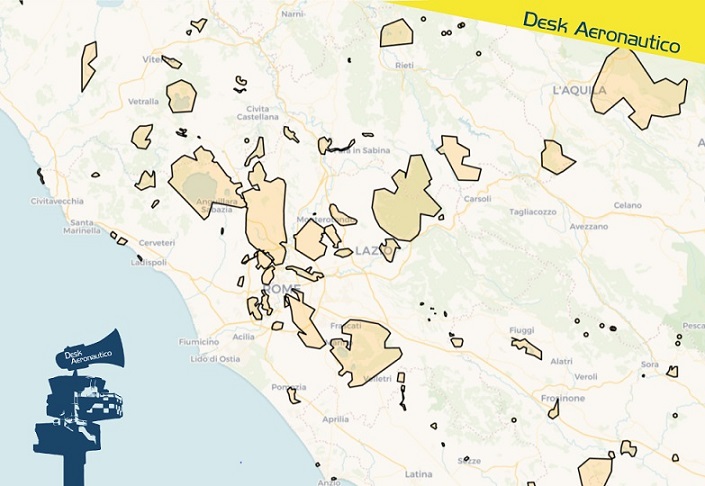 Parco dei Castelli Romani, sorvolo sulle aree protette del Lazio: novità