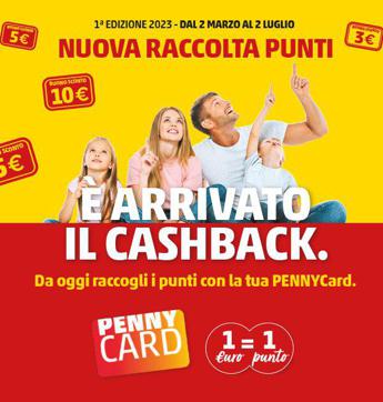 PENNY CASHBACK: al via raccolta punti spesa