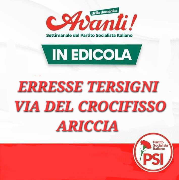 Ariccia: Torna L’Avanti! in edicola in via del Crocifisso