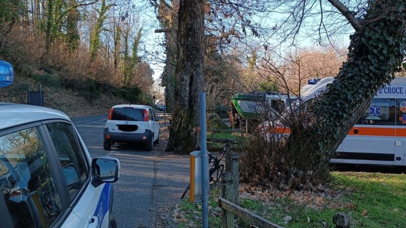 Rocca di Papa, incidente tra un camioncino e un ciclista in zona via dei Laghi