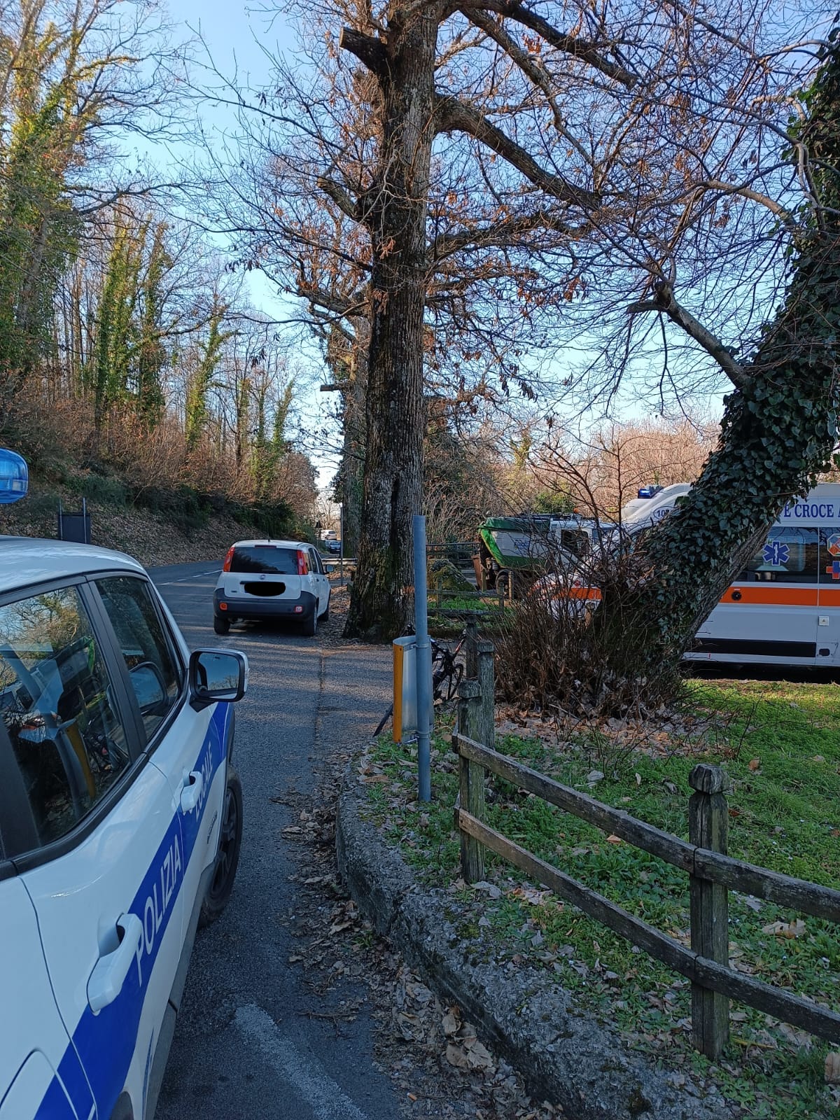 Rocca di Papa, incidente tra un camioncino e un ciclista in zona via dei Laghi