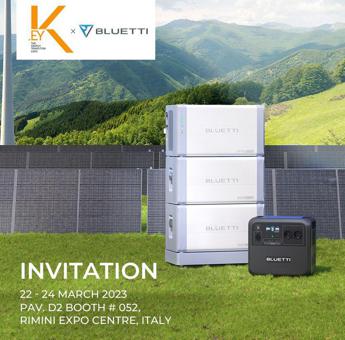 BLUETTI presenterà le ultime soluzioni per l’energia solare alla fiera Key Energy in Italia